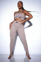 Effortless Triton Ribbed Seamless Legging - Taupe Fashion Nova
